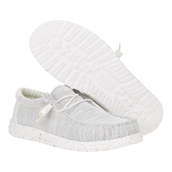 Wally Stretch Sox Wide - Storm White