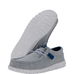 Wally Funk Heathered Knit - Grey Blue