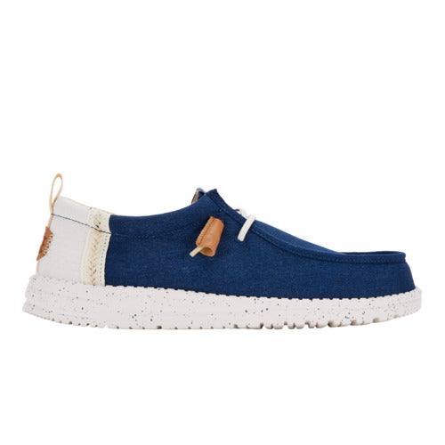 Wally Craft Linen - White/Sargasso Blue