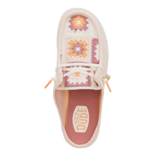 Wendy Slip Cottage Crochet - Pale Pink/Multi