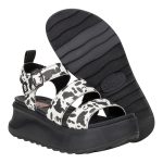 Delray Buckle Animal - Black/White