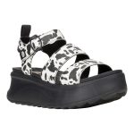 Delray Buckle Animal - Black/White