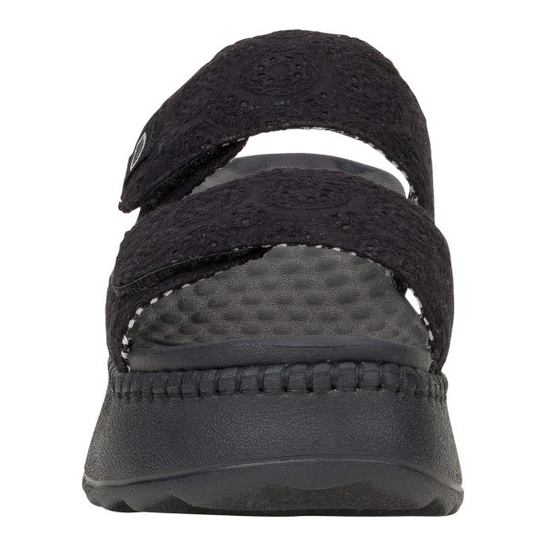 Delray Slide Eyelet - Black