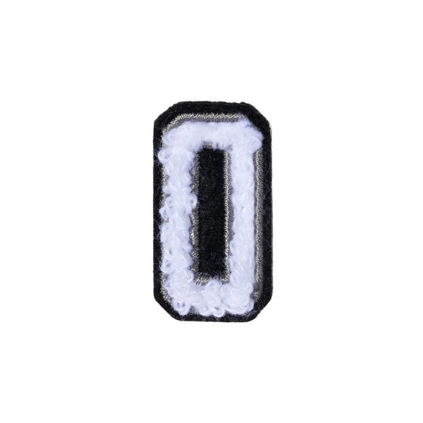 Letter O Patch - O Black/White
