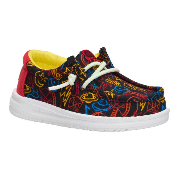 Wally Toddler Space Glow - Black/Red