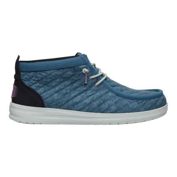Wally Mid Gripr Washed Quilt - Stormy Blue/Multi