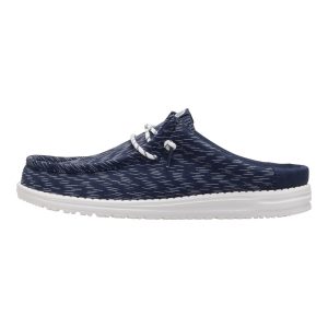 Wally Slip Jersey Jacquard - Navy Blazer/White