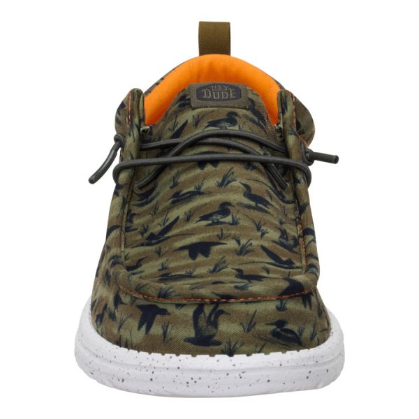 Wally Funk Duck Print - Dark Olive/Multi
