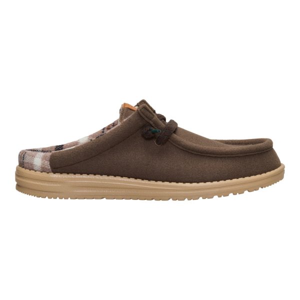 Wally Slip Cozy Plaid - Major Brown/Multi