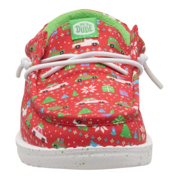Wally Youth Holiday Sweater - Red/Green