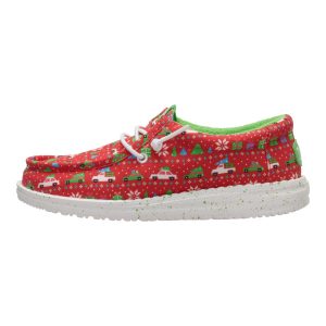 Wally Youth Holiday Sweater - Red/Green