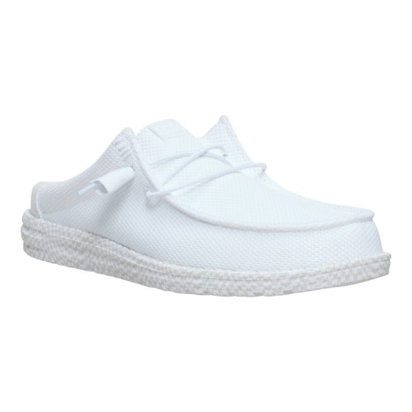 Wally Slip Warped Geo - White/Dawn Blue