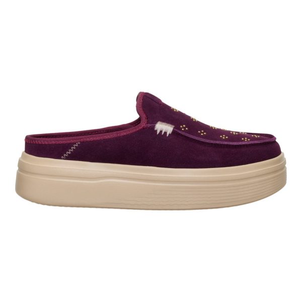 Austin Lift Suede Stud - Fig Purple