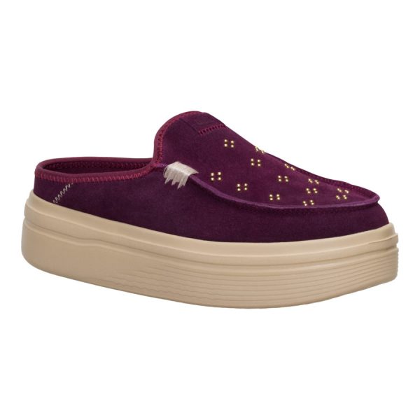 Austin Lift Suede Stud - Fig Purple