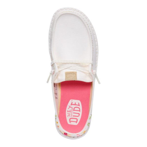 Wendy Slip Embroidered Floral - Off White