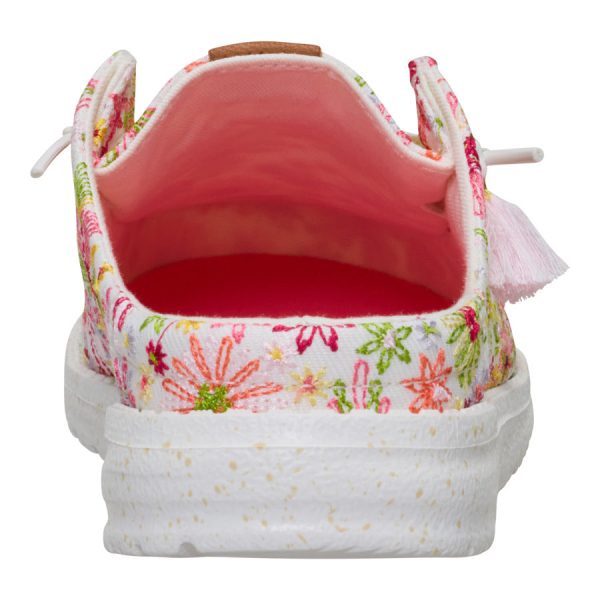 Wendy Slip Embroidered Floral - White/Multi