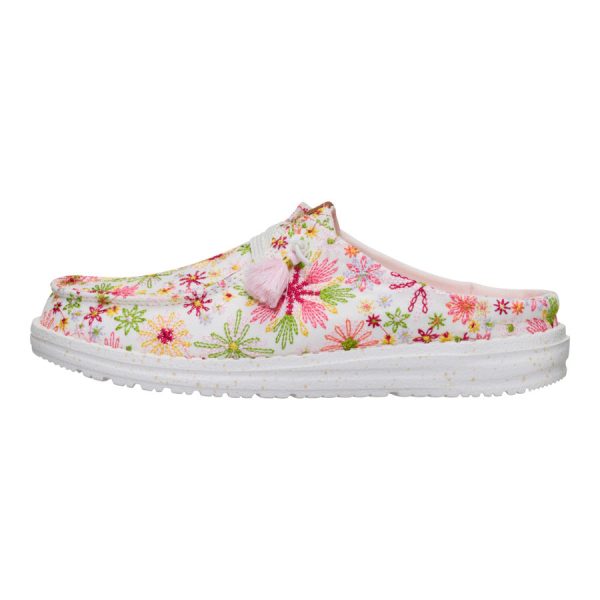 Wendy Slip Embroidered Floral - White/Multi