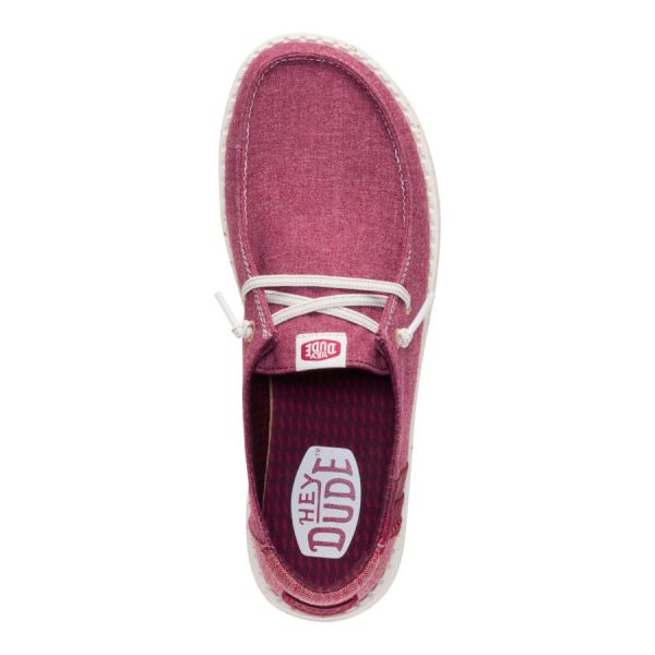 Wendy Break Brushed Linen - Burgundy