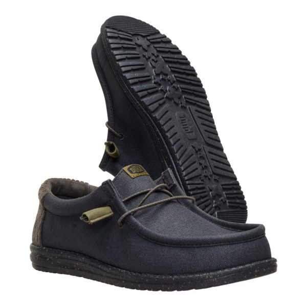 Wally Waxed Casual - Black/Black