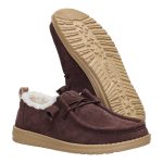 Wendy Suede Shearling - Dark Brown