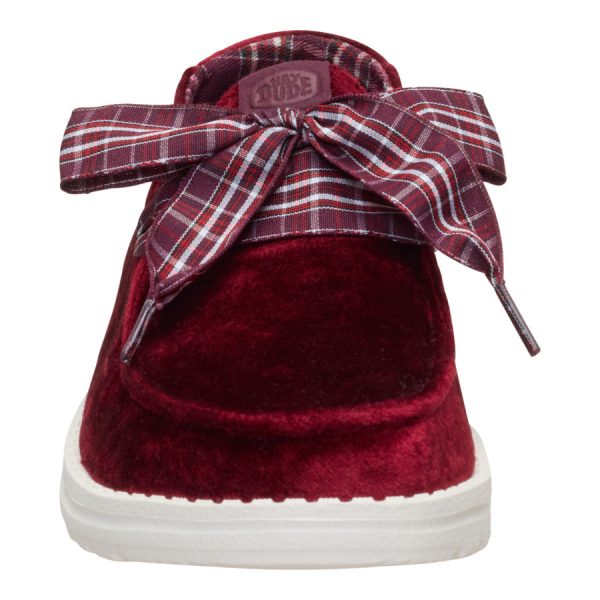 Wendy Holiday Bow - Burgundy